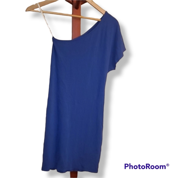 Splendid One Shoulder Pima Cotton Dress - Picture 4 of 6